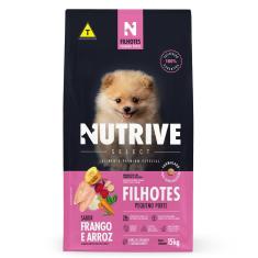 Imagem de Ração Seca Nutrive Select Frango E Arroz Para Cães Filhotes Porte Pequeno - 15 Kg
