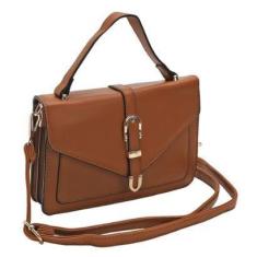 Imagem de Bolsa Feminina Transversal Média com Alça de Mão Tiracolo-Feminino