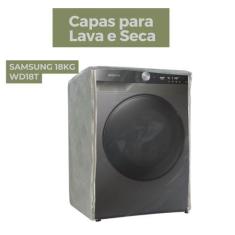 Imagem de Capa Lava E Seca Samsung 18Kg Wdt18t Smart Transparente Flex - Capas F