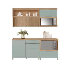 Imagem de Cozinha Completa Marquesa 4 Peças (2Aéreos+2Balcões) C4P24 Nature - Nesher