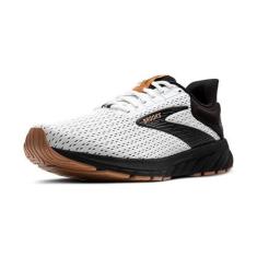 Imagem de Brooks Tênis de corrida masculino Anthem 6 Neutral, Branco/Preto/Bronzeado, 41