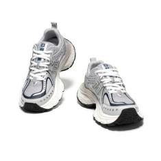 Imagem de BEAU TODAY Tênis grosso para mulheres, tênis fashion feminino, tênis de couro leve para mulheres, confortável casual com cadarço respirável, Azul, 34