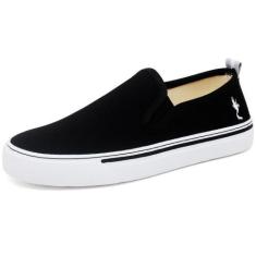 Imagem de Tenis Feminino Slip On Iate Casual Polo Sem Cadarço - Tornile, Preto, 
