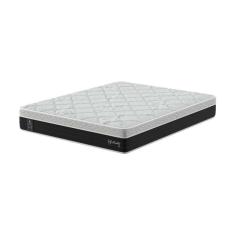 Imagem de colchão queen sofisticato molas ensacadas (28x158x198) grafite e branco