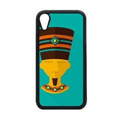 Imagem de Capa abstrata com estampa de faraó do antigo Egito para iPhone XR para proteção de telefone Apple