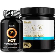 Imagem de Hot Termogênico 60 Caps + Colágeno 150G Growth Supplements