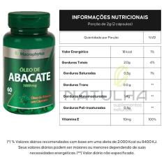 Imagem de Kit 3X Óleo De Abacate 1000Mg 60 Cápsulas - Macrophytus