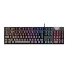 Imagem de Teclado Gamer Mecânico Royal Score, Full Size, Blue Switch, ABNT2, RGB Preto Warrior - TC313