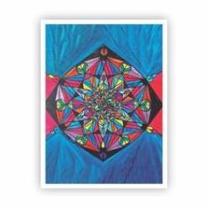 Imagem de Quadro Namastê Abstrato - Arte Colorida com Moldura 