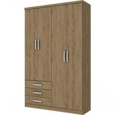 Imagem de Roupeiro Cajú 04 Portas Rústico - Henn