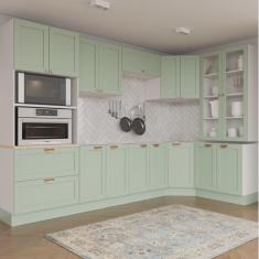 Imagem de Cozinha Modulada 9 Peças sem Tampo 4 Aéreos 4 Balcões e Torre Quente Arizona CabeCasa