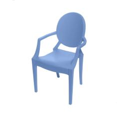 Imagem de Cadeira Boxbit Invisible Infantil Polipropileno Azul com Braço