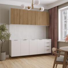 Imagem de Cozinha Modulada 4 Peças Sem Tampo 2 Aéreos E 2 Balcões Ipanema Cabeca