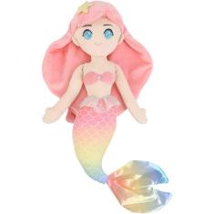 Imagem de Brinquedo de pelúcia Stuffed Mermaid Princess Doll para meninas, 15,5 polegadas