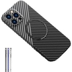 Imagem de Emenda de textura de fibra de carbono para capa magnética de carregamento sem fio para 14 13 12 11 pro max capa dura à prova de choque /995 (Color : F, Size : 12promax)