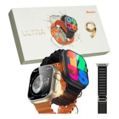 Imagem de Relogio Smartwatch Inteligente W69 Ultra Preto Pro Série 9 Gps Nfc Mem