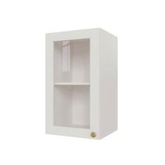 Imagem de Armário Aéreo 1 Portas 40cm com Porta de Vidro Arizona Cabecasa Madeiramadeira Branco