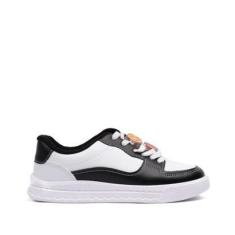 Imagem de Tênis Infantil Molekinha com Charms Preto/branco-Feminino
