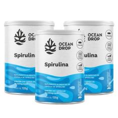 Imagem de 3x Spirulina Ferro Vitamina B12 Ocean Drop 240 Cápsulas, Sem Sabor