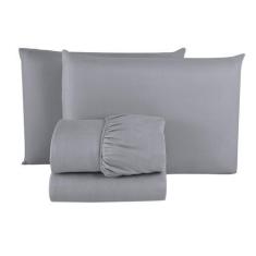 Imagem de Jogo Lençol Cama Box Queen 04 Peças Microfibra PREMIUM 150 Fios com El