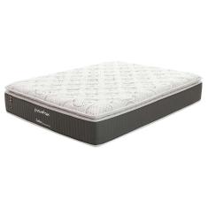 Imagem de Colchão Queen Safira Plush Mola Ensacada (30x158x198) Branco e Cinza