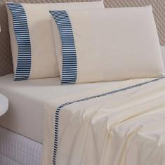 Imagem de Jogo Lençol Algodão Torino King 4 Pçs Palha