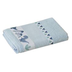 Imagem de Toalha de Banho Infantil Jacquard para Bordar Funny LMPeter Azul