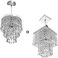 Imagem de Kit 2 Pendente De Cristal Acrílico Manucrillic E Marrycrilic