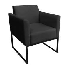 Imagem de Poltrona Decorativa Base Industrial  Maressa S07 Suede  - Ib