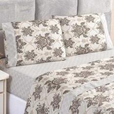 Imagem de Jogo de Lençol Queen Estampado Percal 180 Fios 4 peças