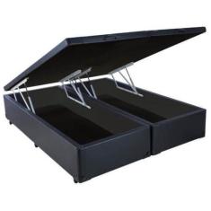 Imagem de Base Box Bipartida Baú Universal Casal 43X188x138 Cor Preto - Estrela