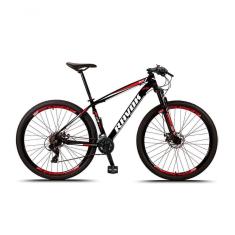 Imagem de Bicicleta Aro 29 Freio A Disco Hidraúlico 24 Velocidades Cubo Alúminio K7 Cor:vermelho;tamanho:17"