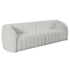Imagem de Sofá 04 Lugares Para Sala De Estar 252 Cm Lazio M03 Bouclê Branco - Ly