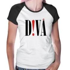 Imagem de Baby Look Raglan Diva - Foca Na Moda