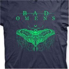 Imagem de Camiseta Bad Omens Marinho e Verde em Silk 100% Algodão