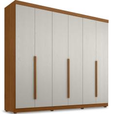 Imagem de Guarda Roupas de Casal Grande Zanzini New Monumental 6 portas 4 gavetas Cinamomo Areia