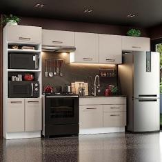 Imagem de Armário de Cozinha Completa 350cm Branco/crema Agata Madesa 01
