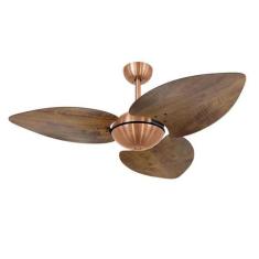 Imagem de Ventilador de Teto Dormamu Cobre Office 3 Pás Rádica Imbuia 220V com C