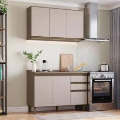 Imagem de Cozinha Compacta Connect 6 Portas 2 Gavetas 100% Mdf Duna/Cristai - He