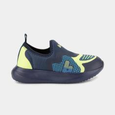 Imagem de Tênis Infantil Bibi Flash Azul Marinho e Citrus-Masculino