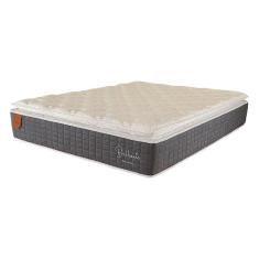 Imagem de Colchão King Size 193x203x30 Brilhante Prorelax Molas Ensacadas Pillow Top Turn Free - Cinza