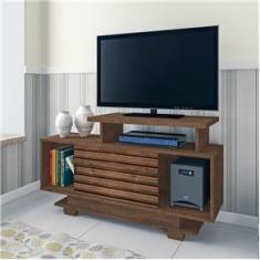 Imagem de Rack Para TV 32 Pol Atualle Móveis Inovare Bali 1 Porta Mocaccino Rústico