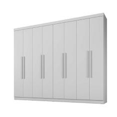 Imagem de Guarda Roupa Casal 8 Portas 4 Gavetas New Premium Benetil Móveis Branc