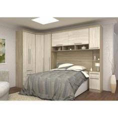 Imagem de Guarda Roupa De Canto Casal 5 Gavetas C/ Cabeceira Queen Mas - LUCIANE