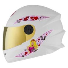 Imagem de Capacete Fechado Mixs Start Infantil Selfie, BRANCO, 54