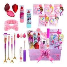Imagem de Combo Kit De Maquiagem Presente Infantil 11 Itens - Bz143