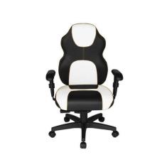 Imagem de Cadeira Gamer Diretor Linha Gamer Racing Branco - Design Office Móveis