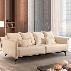 Imagem de Sofá Living com Almofadas Solta Mm Top 220cm Ácacia - Ecosono