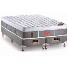 Imagem de Cama Box + Colchão Castor Queen Size Plush Light Stress 158x198x74cm B