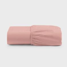 Imagem de Lençol de Baixo Casal King Avulso Com Elástico Primor Percal 400 Fios - Rosê